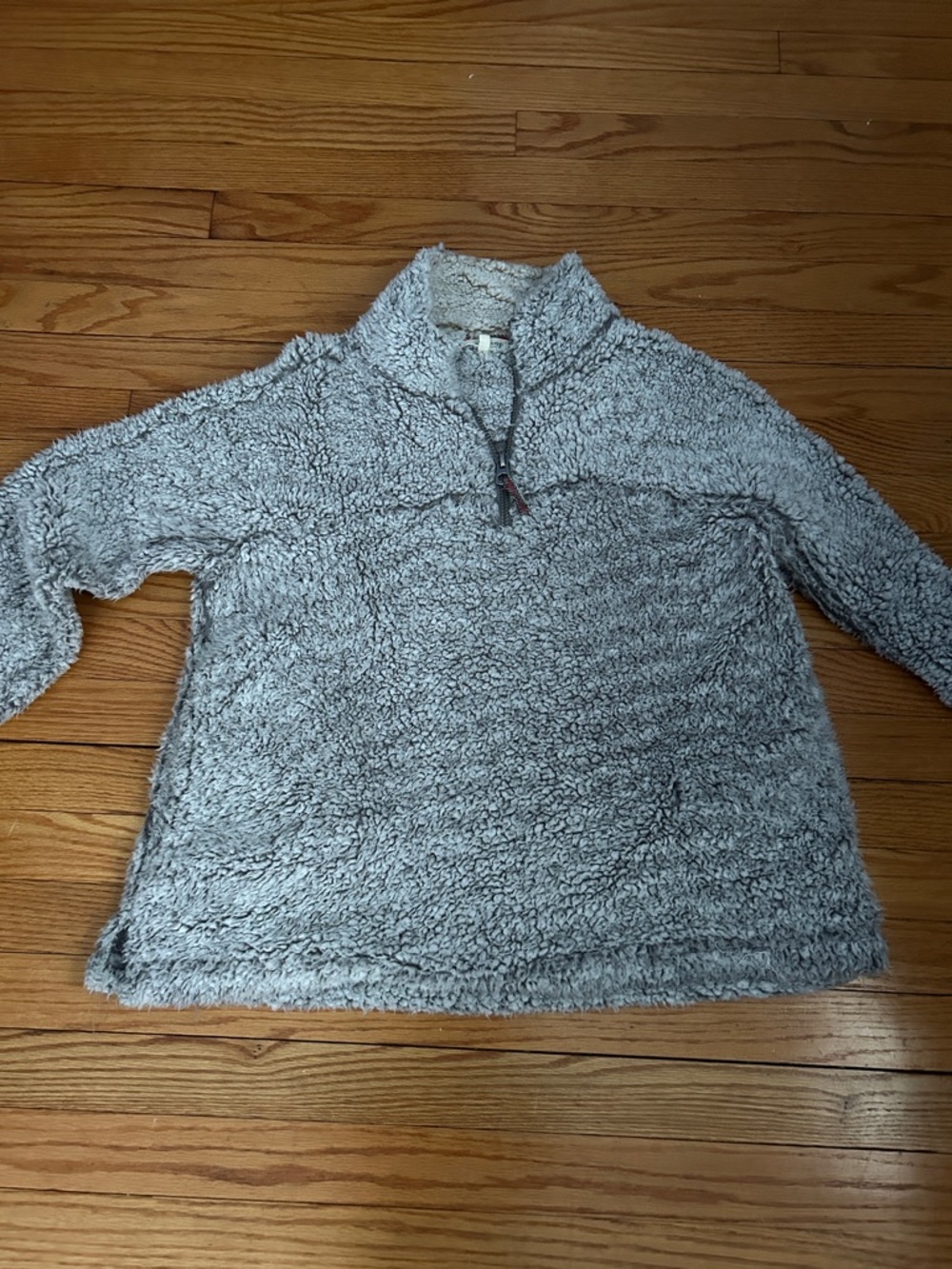 Workshop Plush Sherpa Quarter-Zip - Light Gray